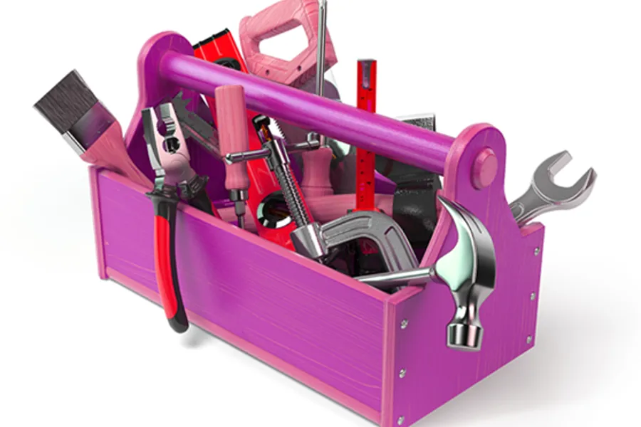 A pink and purple electronic device